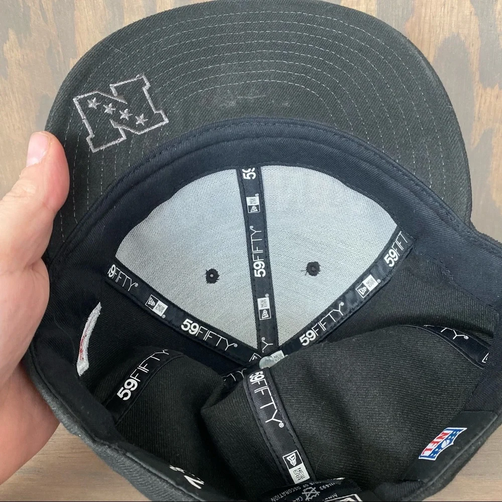 Atlanta Falcons New Era 59Fifty NFL Equipment Fitted Baseball Hat Cap Sz 7 3/8_7